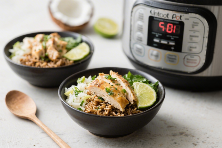 Bright & Creamy Coconut‑Lime Chicken & Brown Rice Bowls