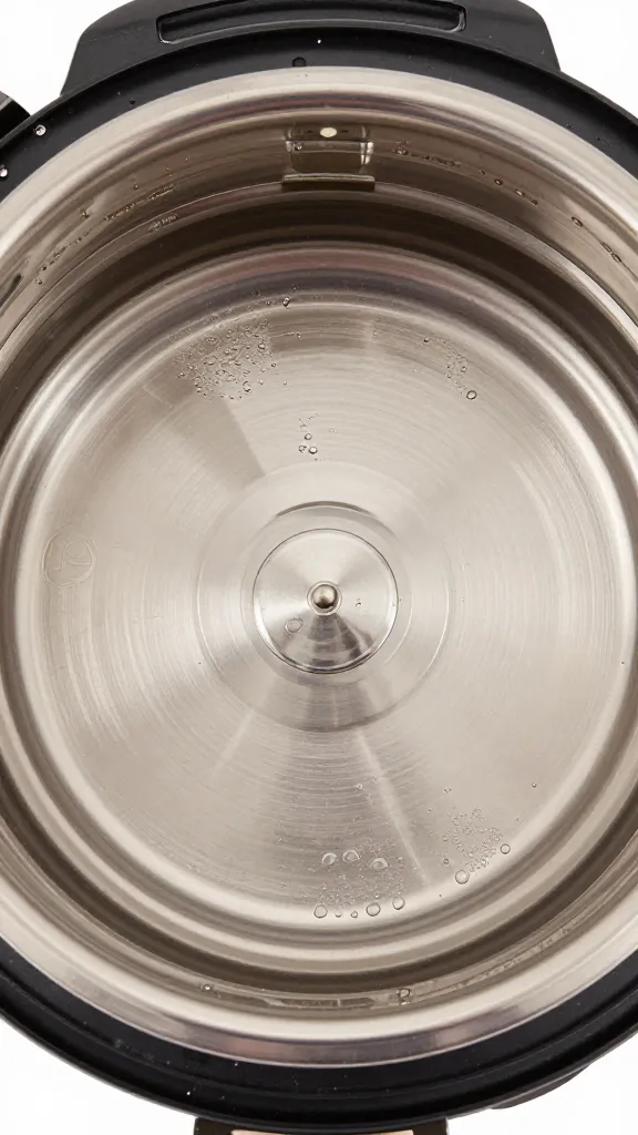 instant pot stainless lid with dough-proofing condensation closeup